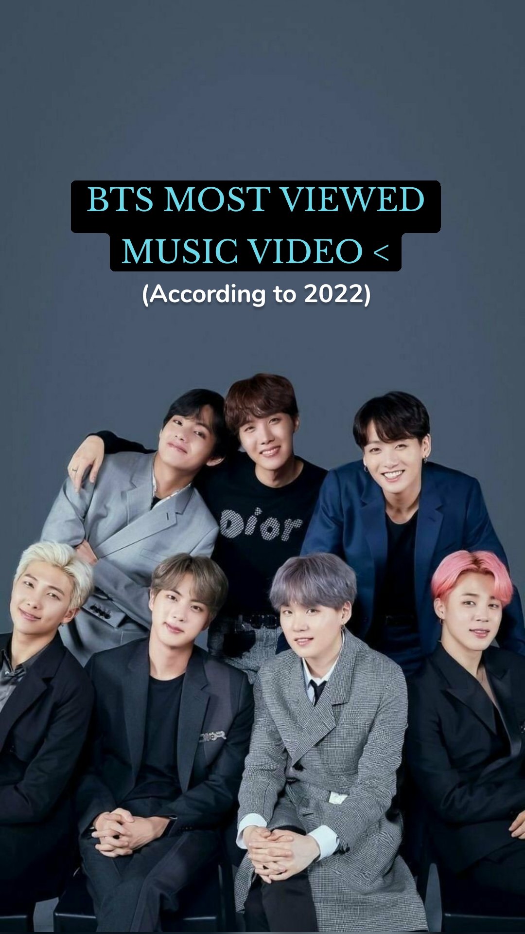 (According to 2022)  BTS MOST VIEWED MUSIC VIDEO <